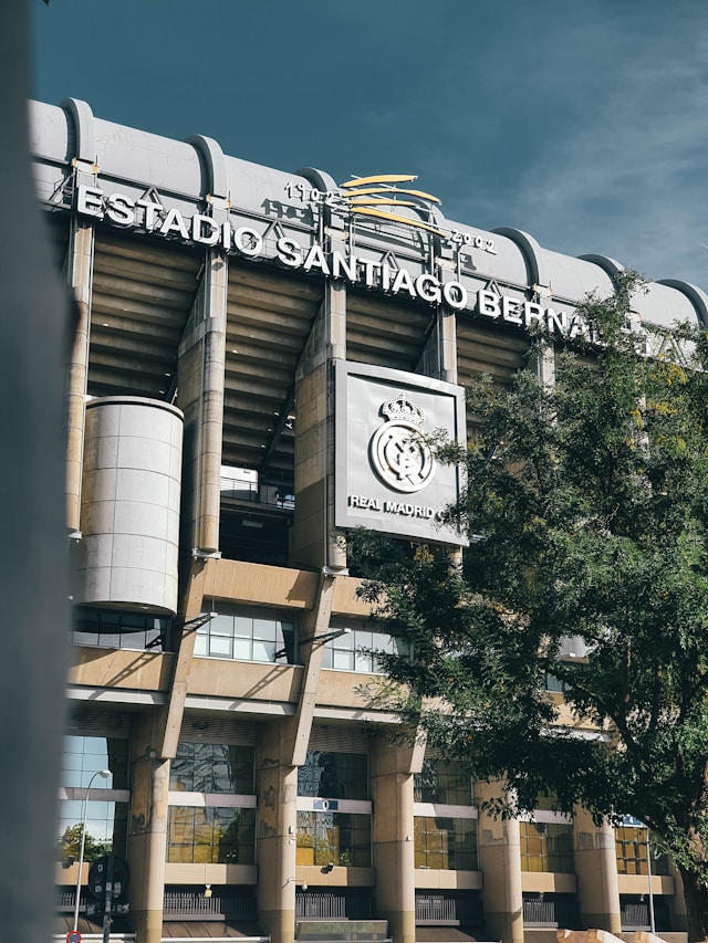 Santiago Bernabéu Stadium exterior.